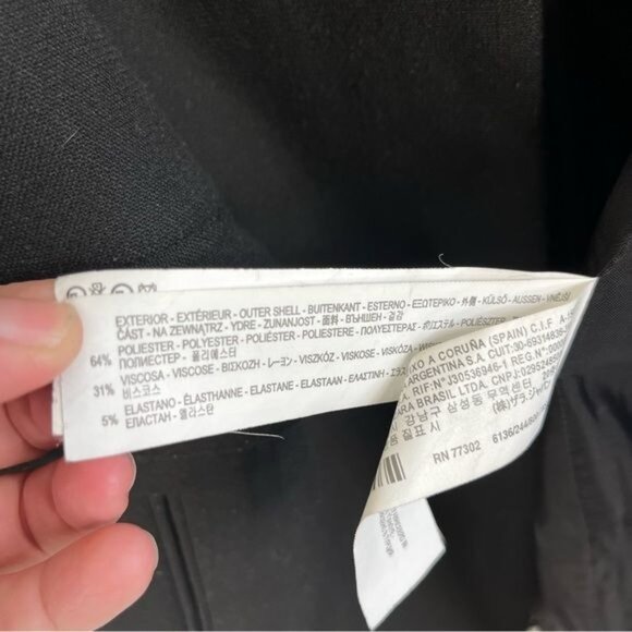 Zara Coat with Box Puff Sleeve Midi Jacket - Picture 12 of 12